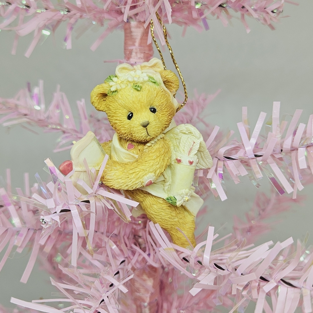 Cherished Teddies - Sending You My Heart Valentine Cupid Bear Ornament - 1994